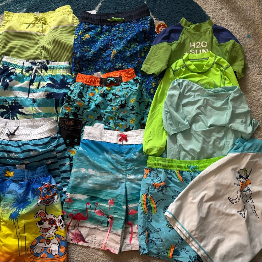 Kids Swim Shorts Set - Multicolor